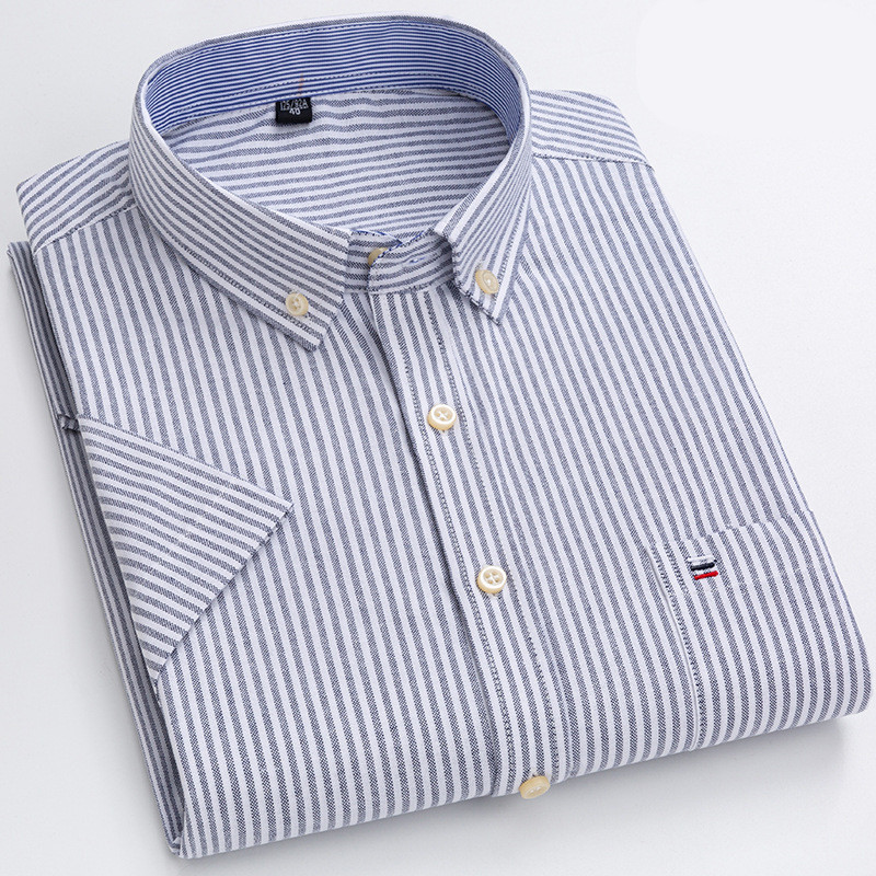 Camicia casual uomo – Camicia con bottoni elegante in cotone leggero