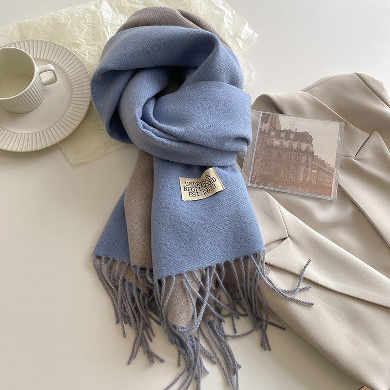 Scialle morbido doppio lato – Sciarpa cashmere elegante e versatile