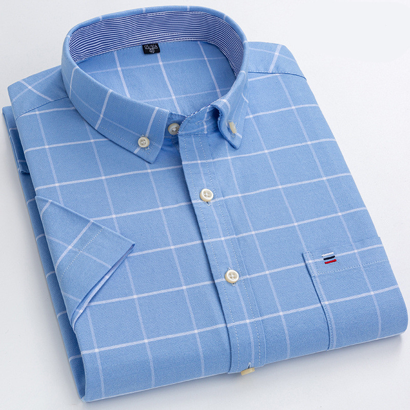 Camicia casual uomo – Camicia con bottoni elegante in cotone leggero