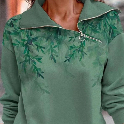 Maglione elegante donna – Pullover con zip chic e raffinato