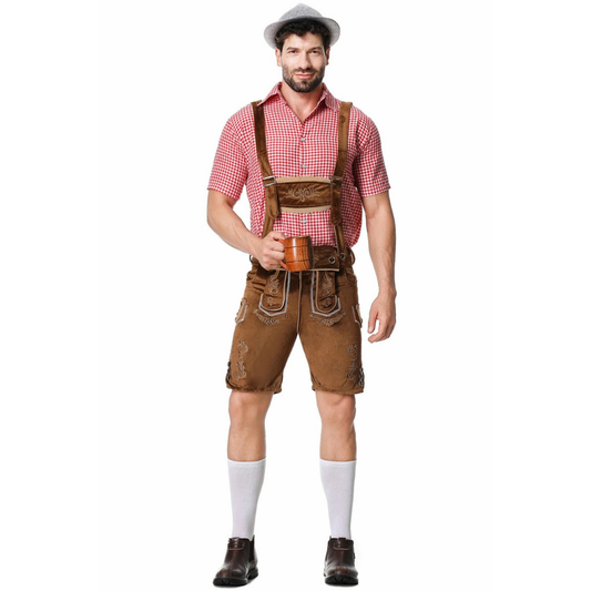 Lederhosen da Uomo – Costume Oktoberfest in Pelle Elegante e Tradizionale