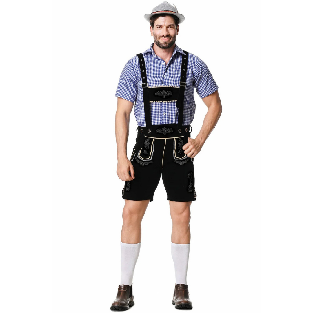 Lederhosen da Uomo – Costume Oktoberfest in Pelle Elegante e Tradizionale