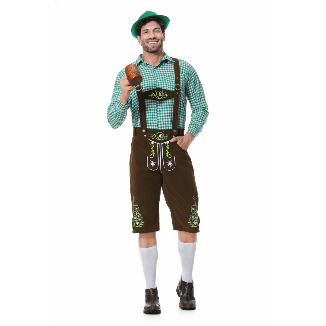 Lederhosen da Uomo – Costume Oktoberfest in Pelle Elegante e Tradizionale