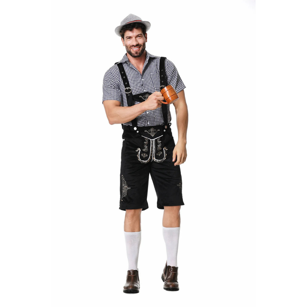 Lederhosen da Uomo – Costume Oktoberfest in Pelle Elegante e Tradizionale