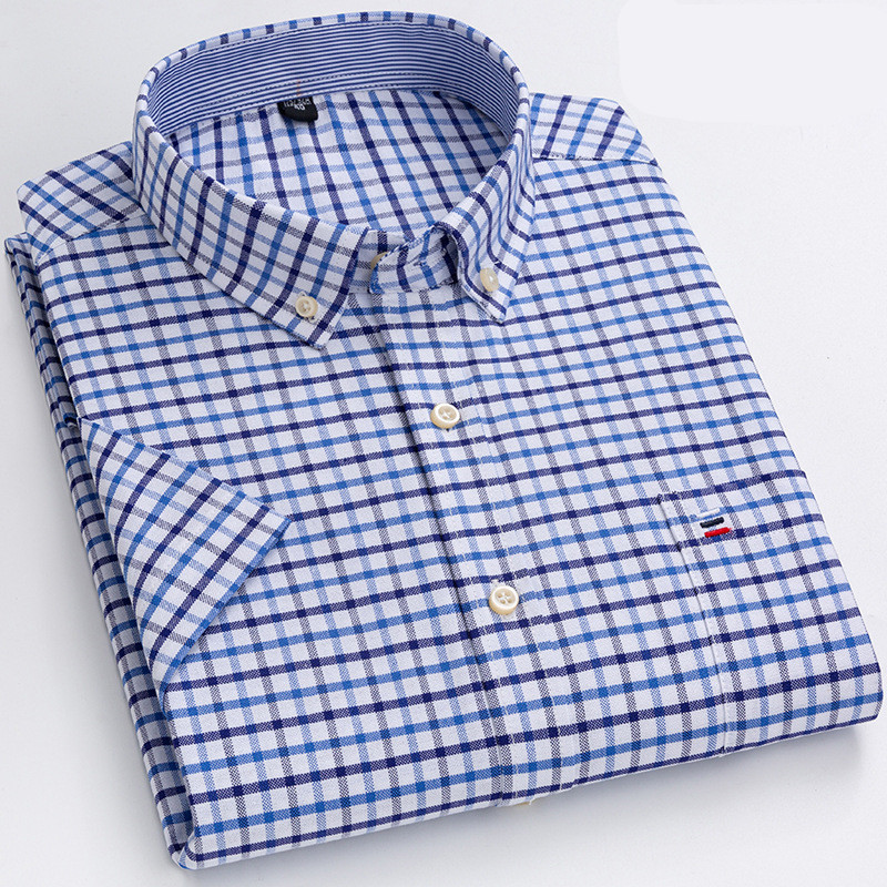 Camicia casual uomo – Camicia con bottoni elegante in cotone leggero