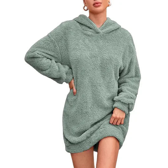 Pullover donna con cappuccio – Maglione comodo e morbido per l'inverno