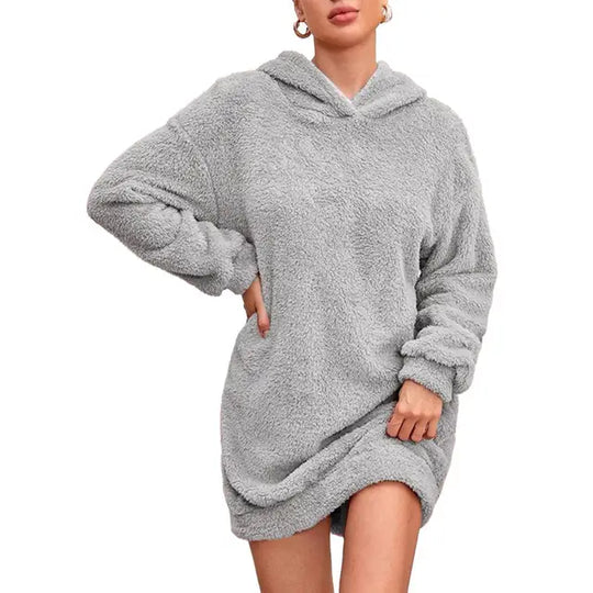 Pullover donna con cappuccio – Maglione comodo e morbido per l'inverno