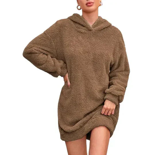 Pullover donna con cappuccio – Maglione comodo e morbido per l'inverno