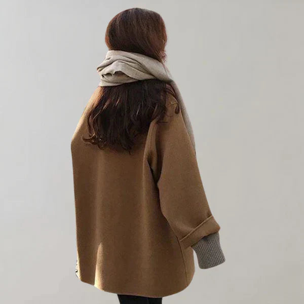 Cappotto da donna sostenibile – Elegante cappotto lungo in materiale eco-friendly