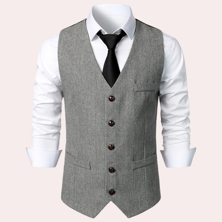 Gilet Tradizionale Uomo Oktoberfest – Gilet in Lino Elegante per Festa Bavarese