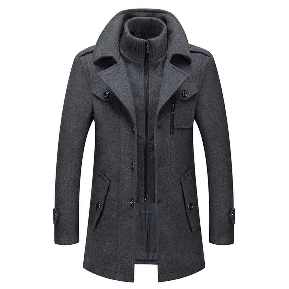 Cappotto invernale uomo – Giacca a due pezzi elegante e caldo