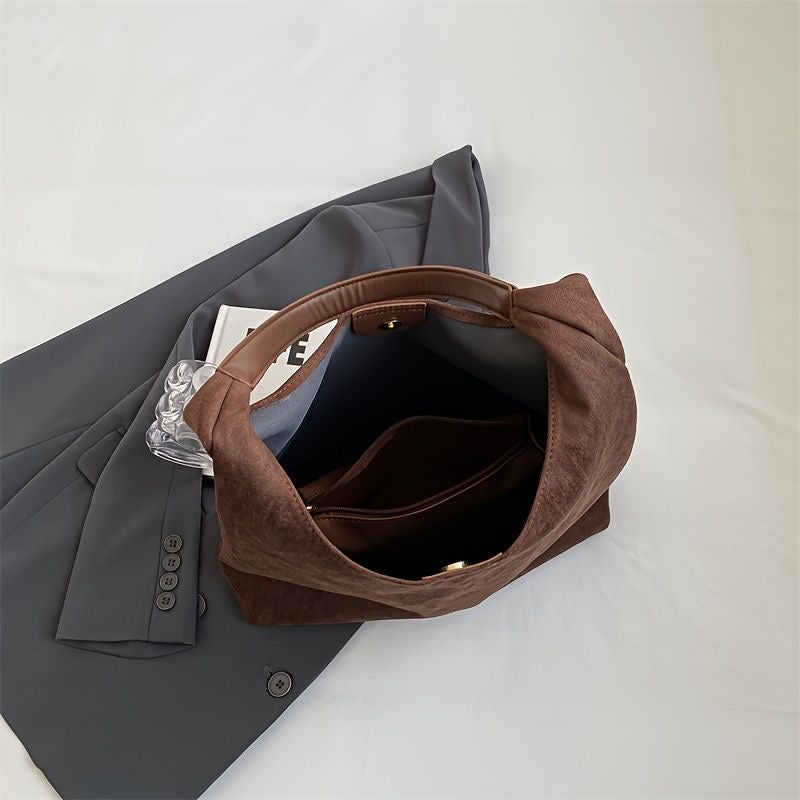 Borsa tote camoscio – Borsa elegante in suede per ogni occasione