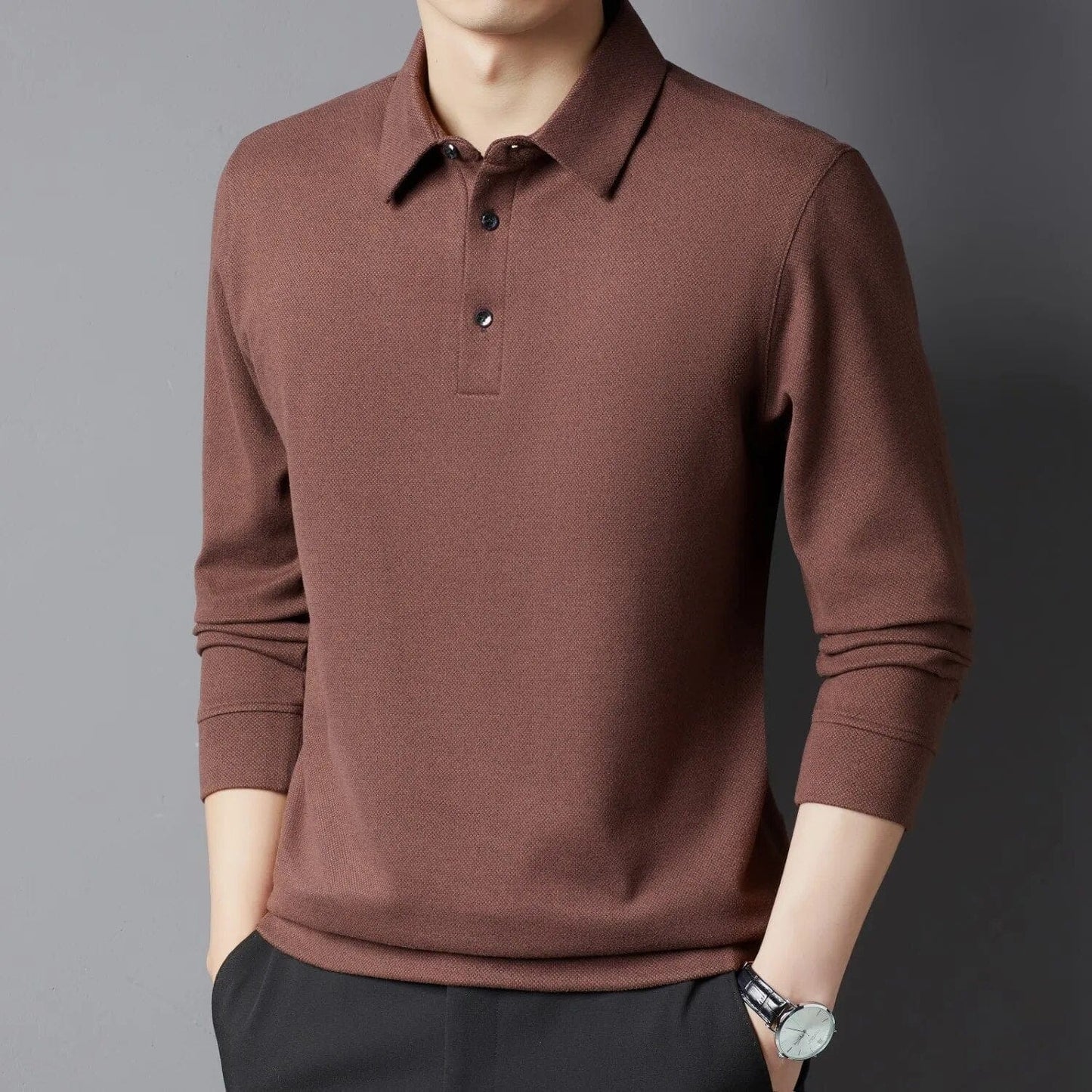 Maglione Polo Uomo – Maglione Elegante Classico in Cotone