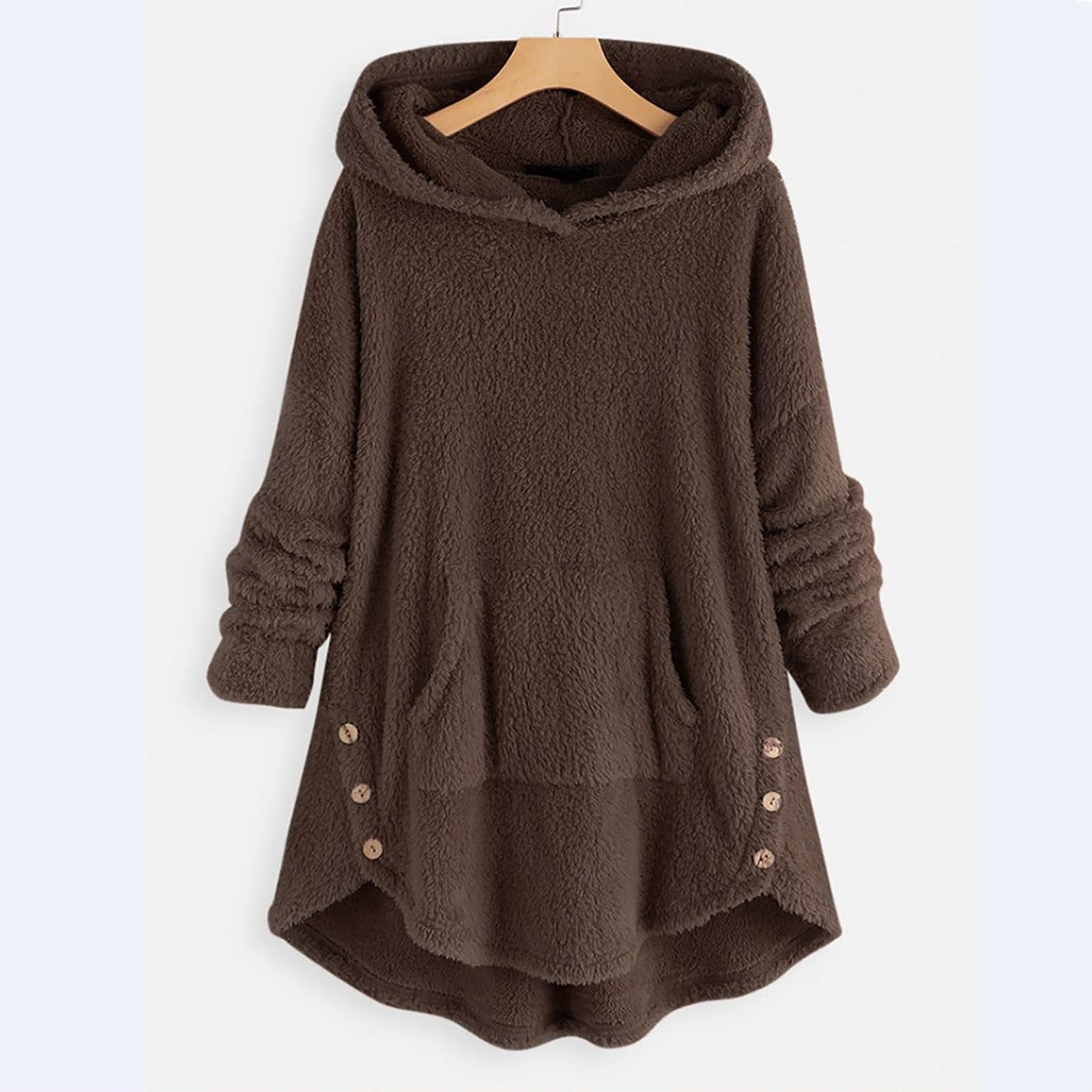 Hoodie Teddy ultra-morbido e caldo – Felpa in pile per uomo e donna