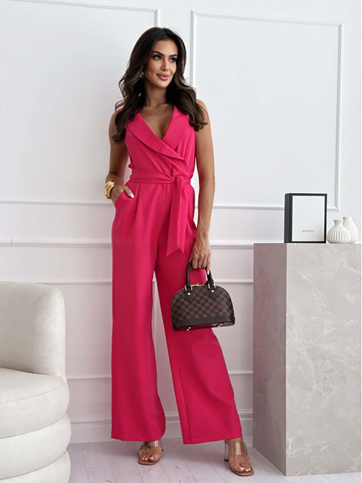 Jumpsuit donna elegante – Tuta chic in tessuto leggero e comodo