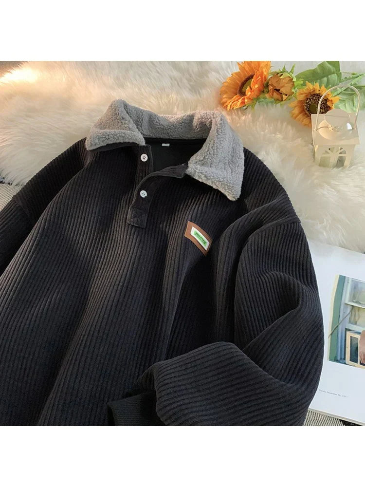 Maglione Invernale Uomo – Fleece Elegante e Caldo per Stile