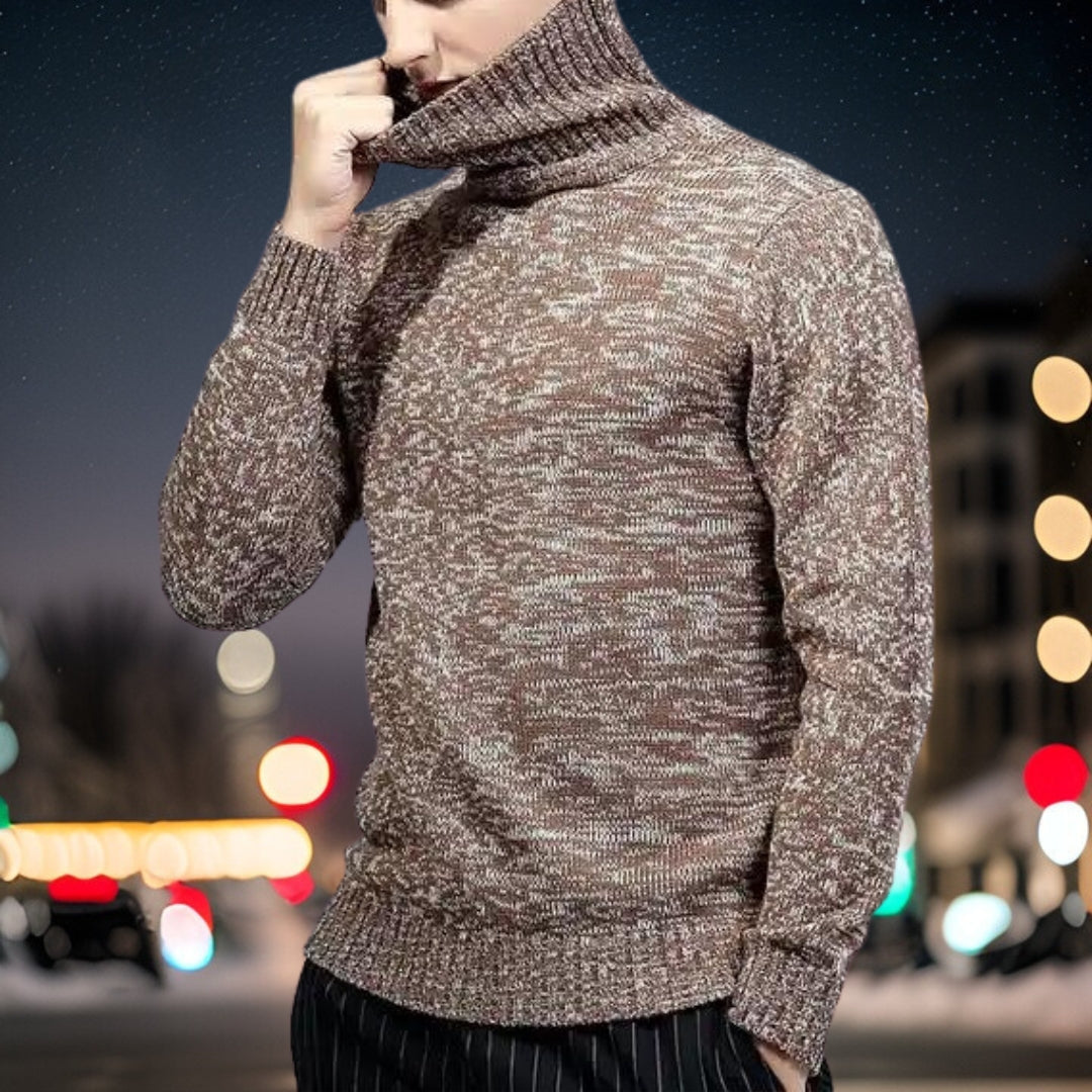 Maglione uomo elegante – Pullover fine maglia in cotone per occasioni speciali