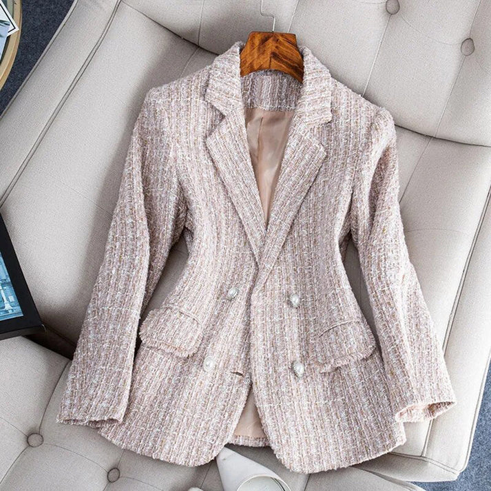 Blazer elegante donna – Giacca tweed chic per occasioni speciali