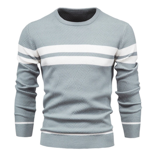 Pullover casual uomo – Maglione slim fit in cotone morbido