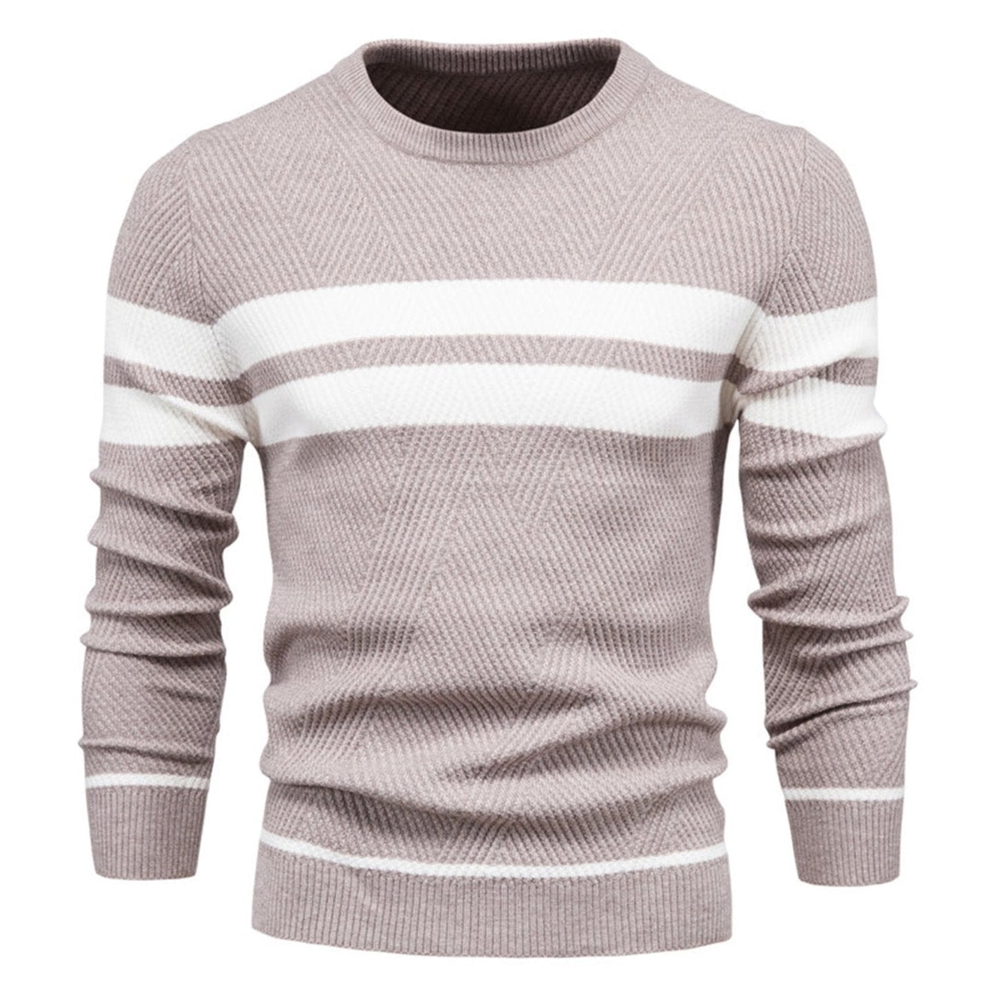 Pullover casual uomo – Maglione slim fit in cotone morbido