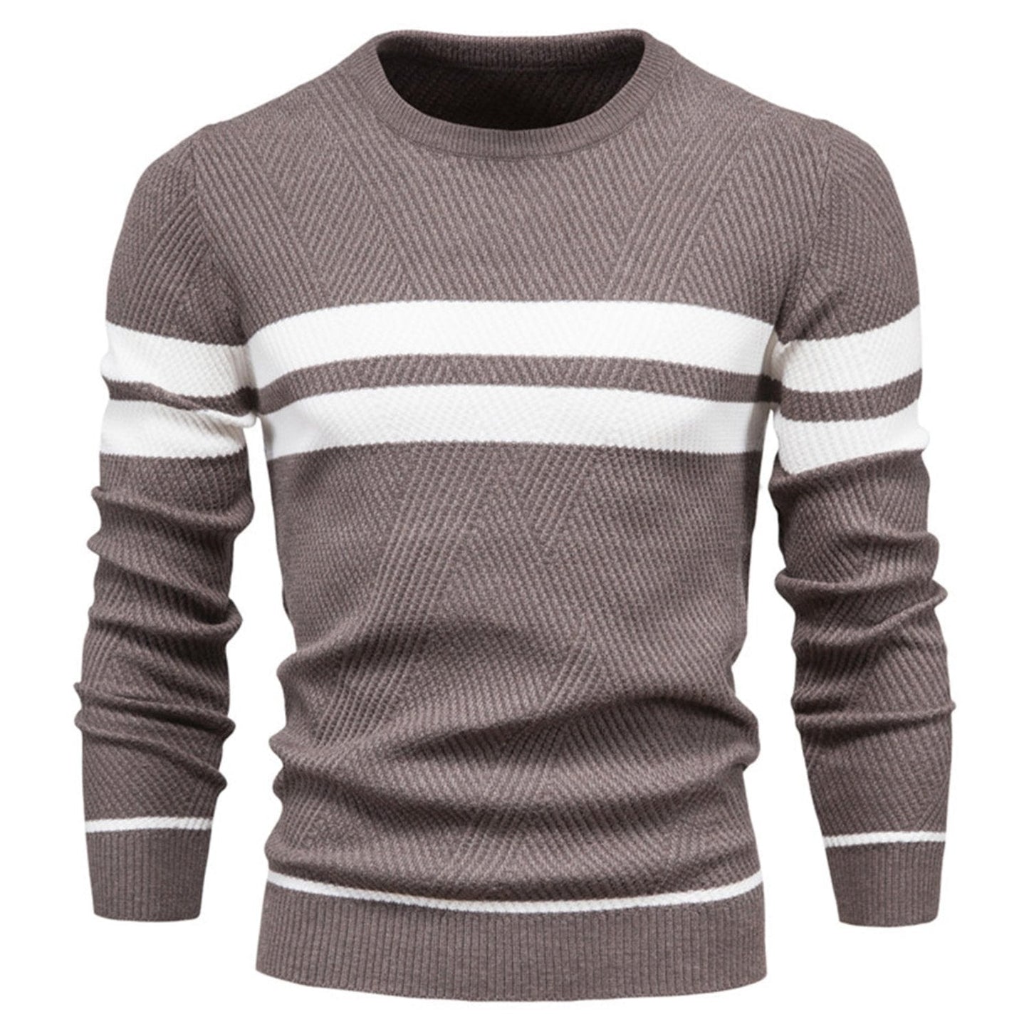 Pullover casual uomo – Maglione slim fit in cotone morbido