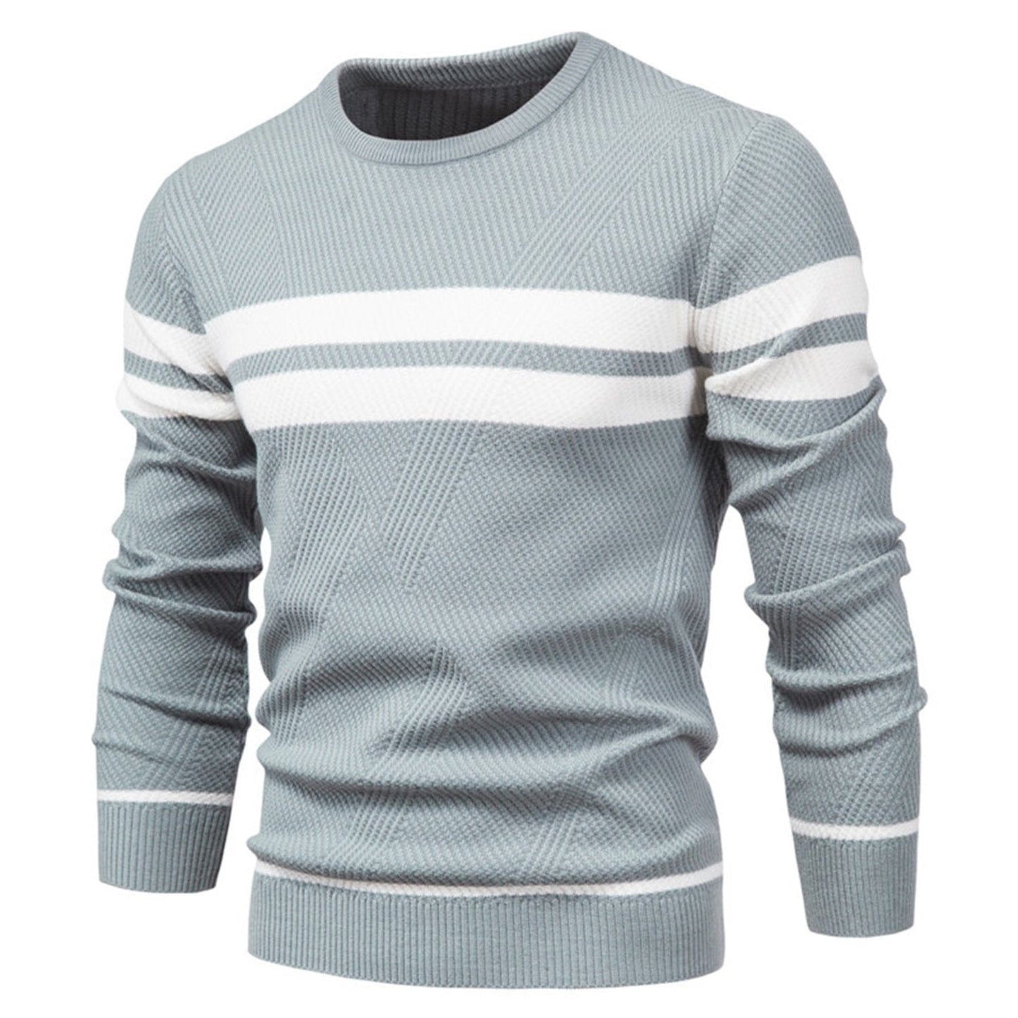 Pullover casual uomo – Maglione slim fit in cotone morbido