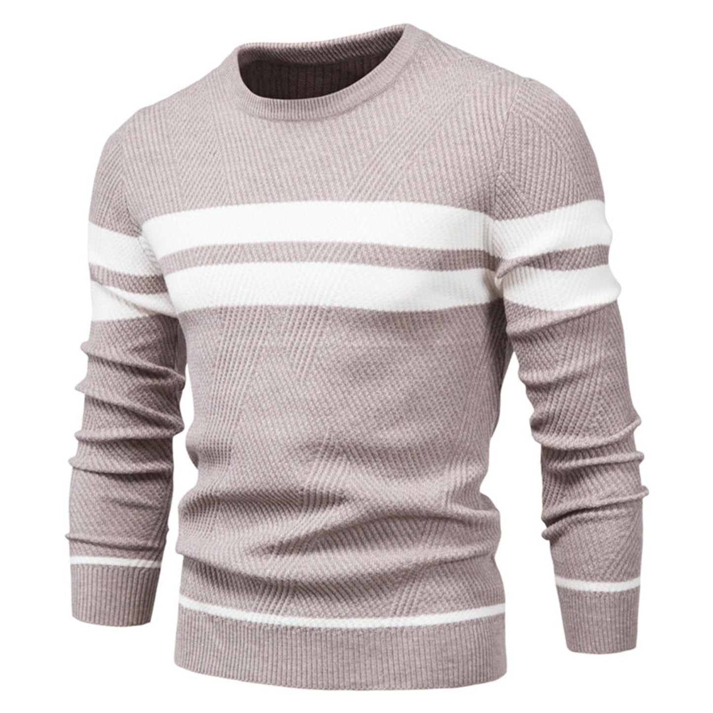 Pullover casual uomo – Maglione slim fit in cotone morbido