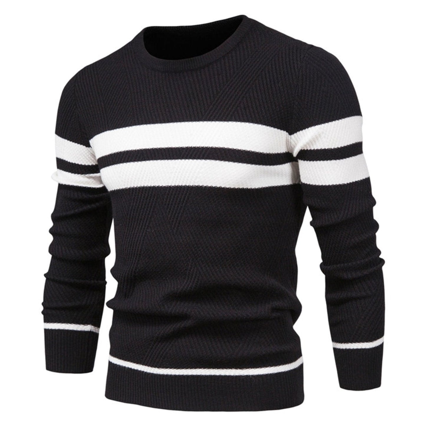 Pullover casual uomo – Maglione slim fit in cotone morbido