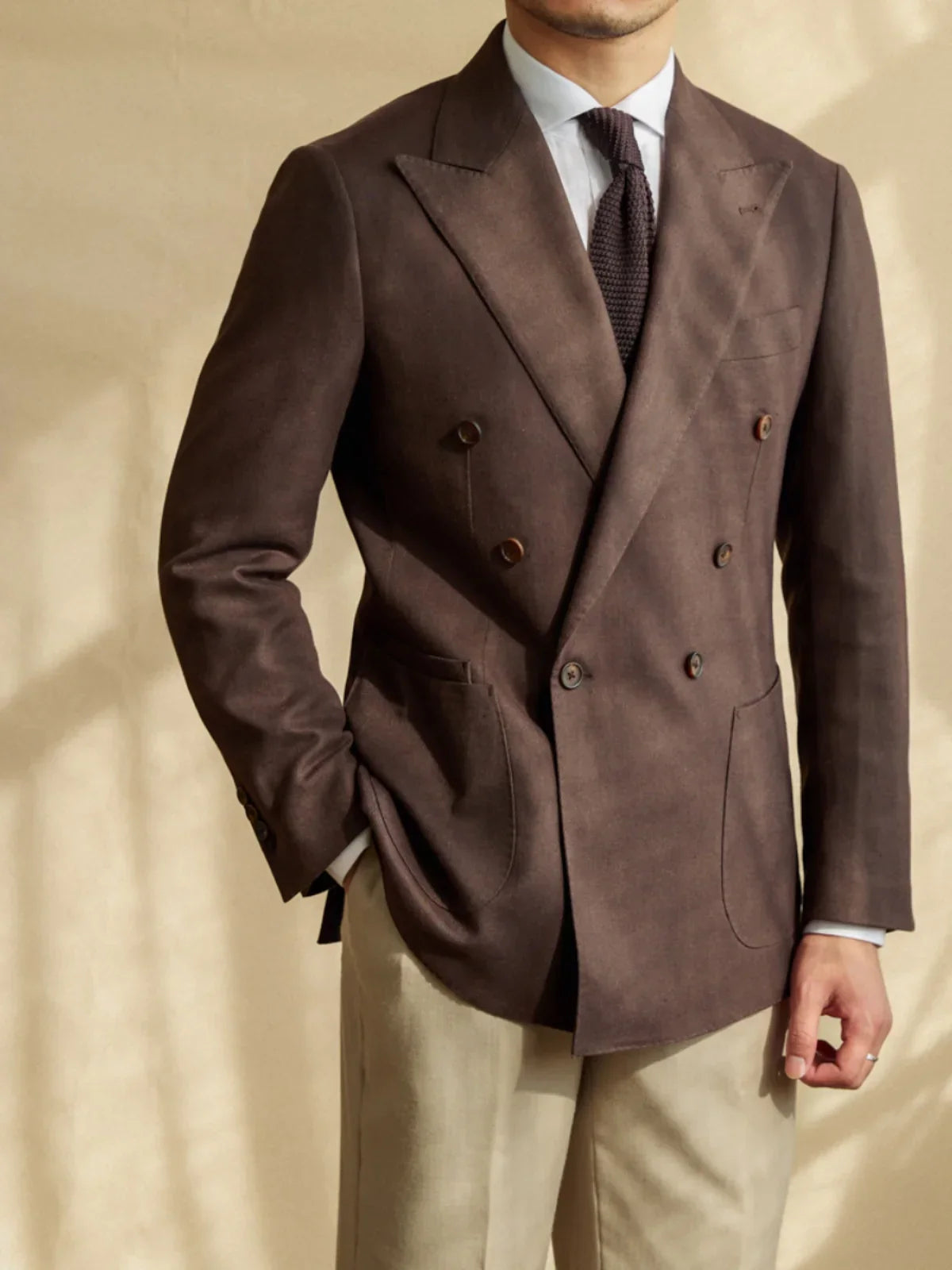 Blazer in lino da uomo – Giacca elegante estiva leggera e traspirante