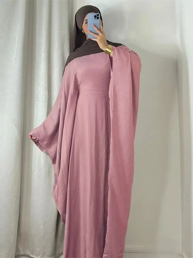 Abaya elegante donna – Abaya lunga in chiffon per occasioni speciali