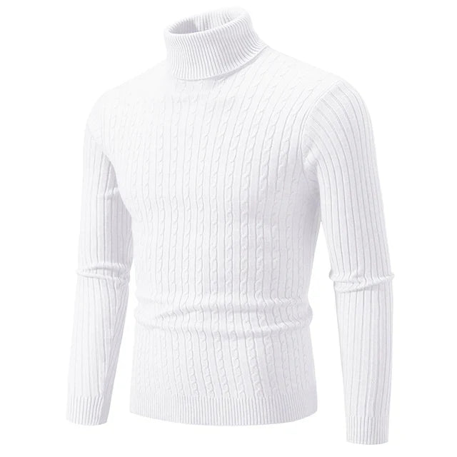 Maglione Collo Alto Uomo – Pullover Slim Fit Elegante e Confortevole