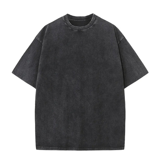 T-shirt oversize lavata – Maglietta comoda in cotone per uomo