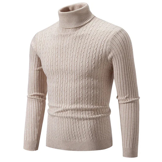 Maglione Collo Alto Uomo – Pullover Slim Fit Elegante e Confortevole