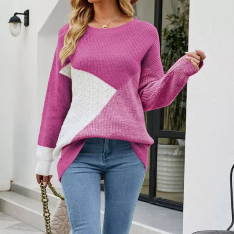 Maglione casual donna multicolore – Pullover elegante e morbido per ogni occasione