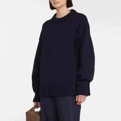 Pullover oversize donna – Maglione in cashmere morbido e caldo