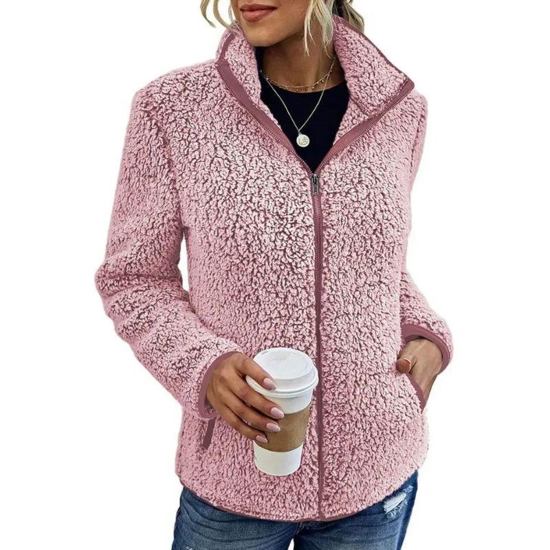 Giacca donna fleece calda – Giacca morbida e comoda per inverno