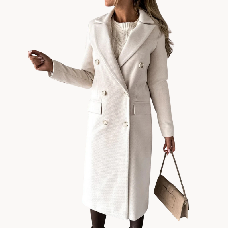 Cappotto doppio petto donna – Giacca elegante senza tempo in lana