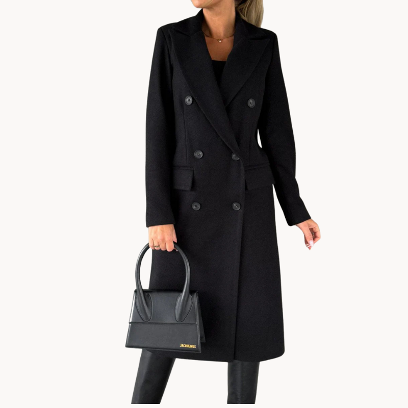 Cappotto doppio petto donna – Giacca elegante senza tempo in lana