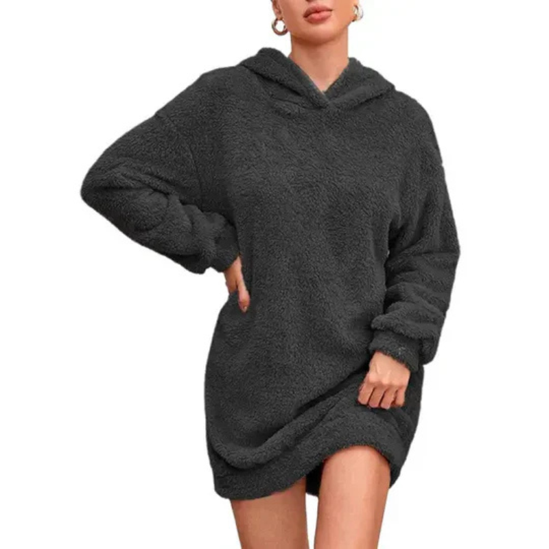 Pullover donna con cappuccio – Maglione comodo e morbido per l'inverno