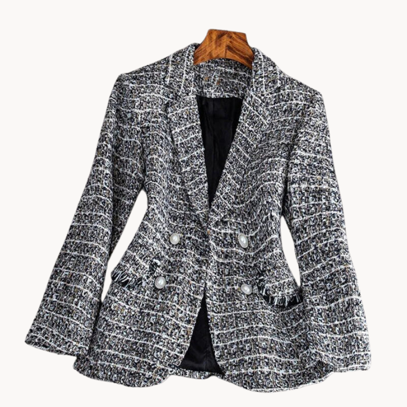 Blazer elegante donna – Giacca tweed chic per occasioni speciali