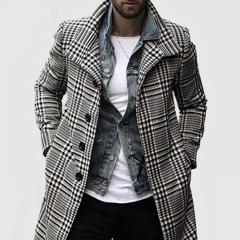 Cappotto moderno uomo – Elegante giacca invernale slim fit per occasioni formali