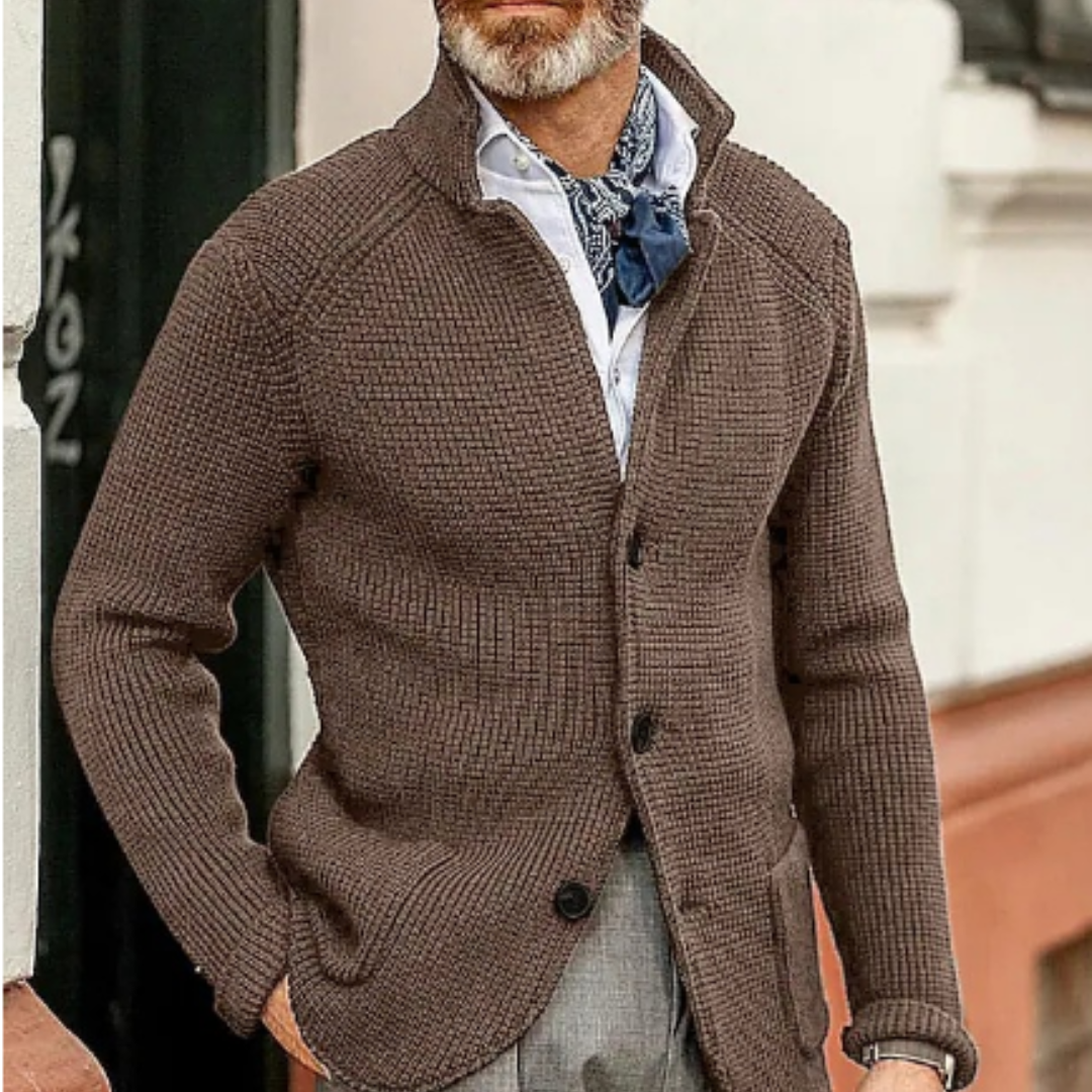 Cardigan uomo – Maglione caldo in maglia per inverno