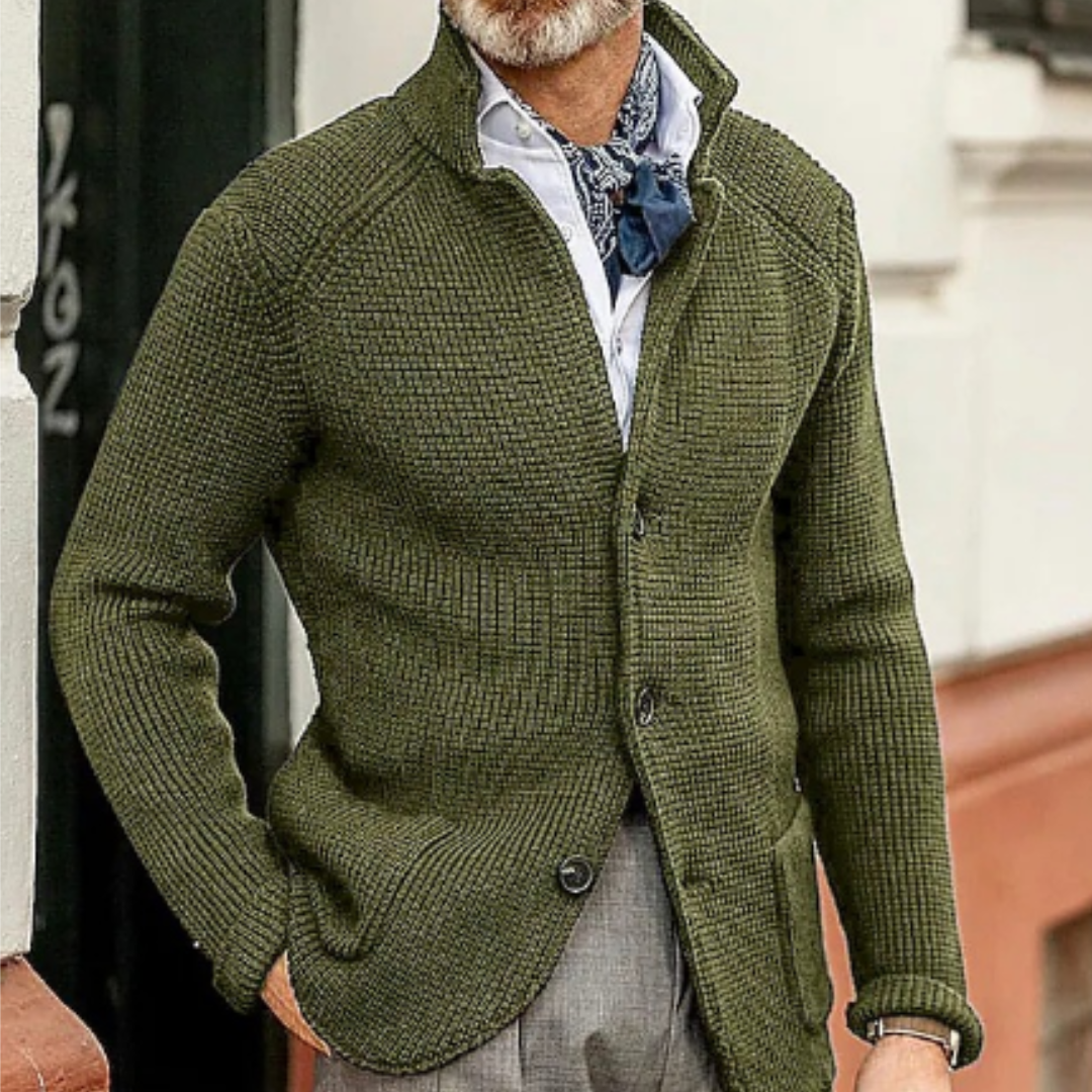 Cardigan uomo – Maglione caldo in maglia per inverno