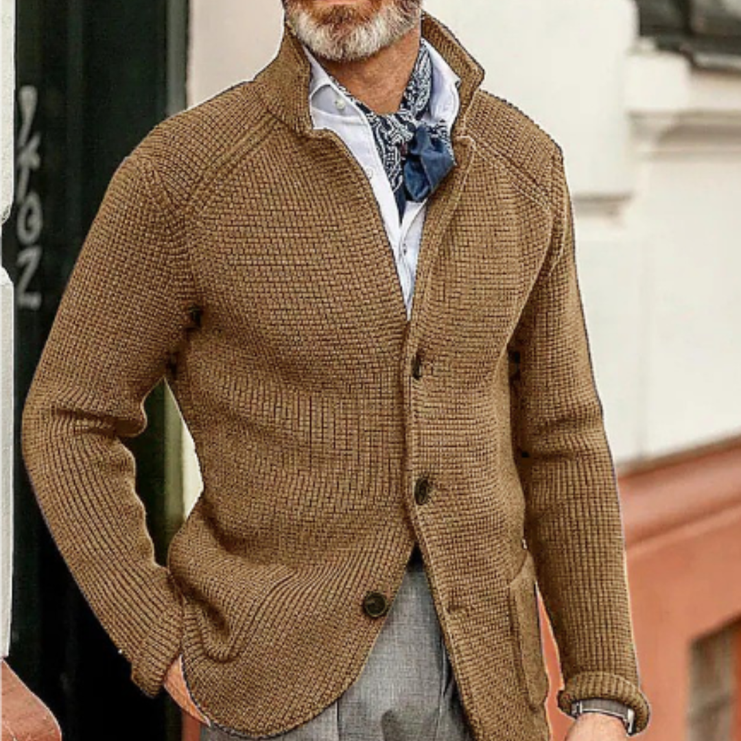 Cardigan uomo – Maglione caldo in maglia per inverno