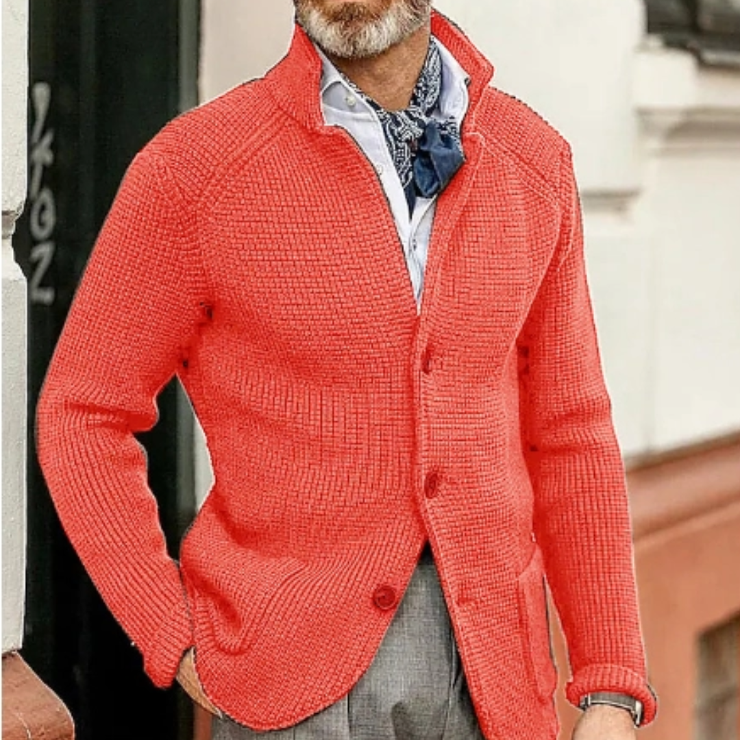 Cardigan uomo – Maglione caldo in maglia per inverno