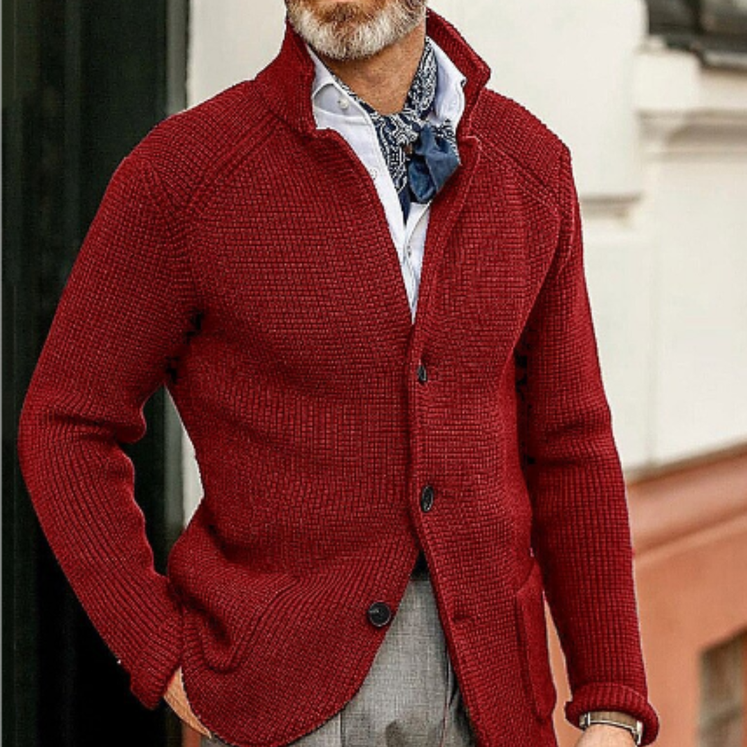 Cardigan uomo – Maglione caldo in maglia per inverno