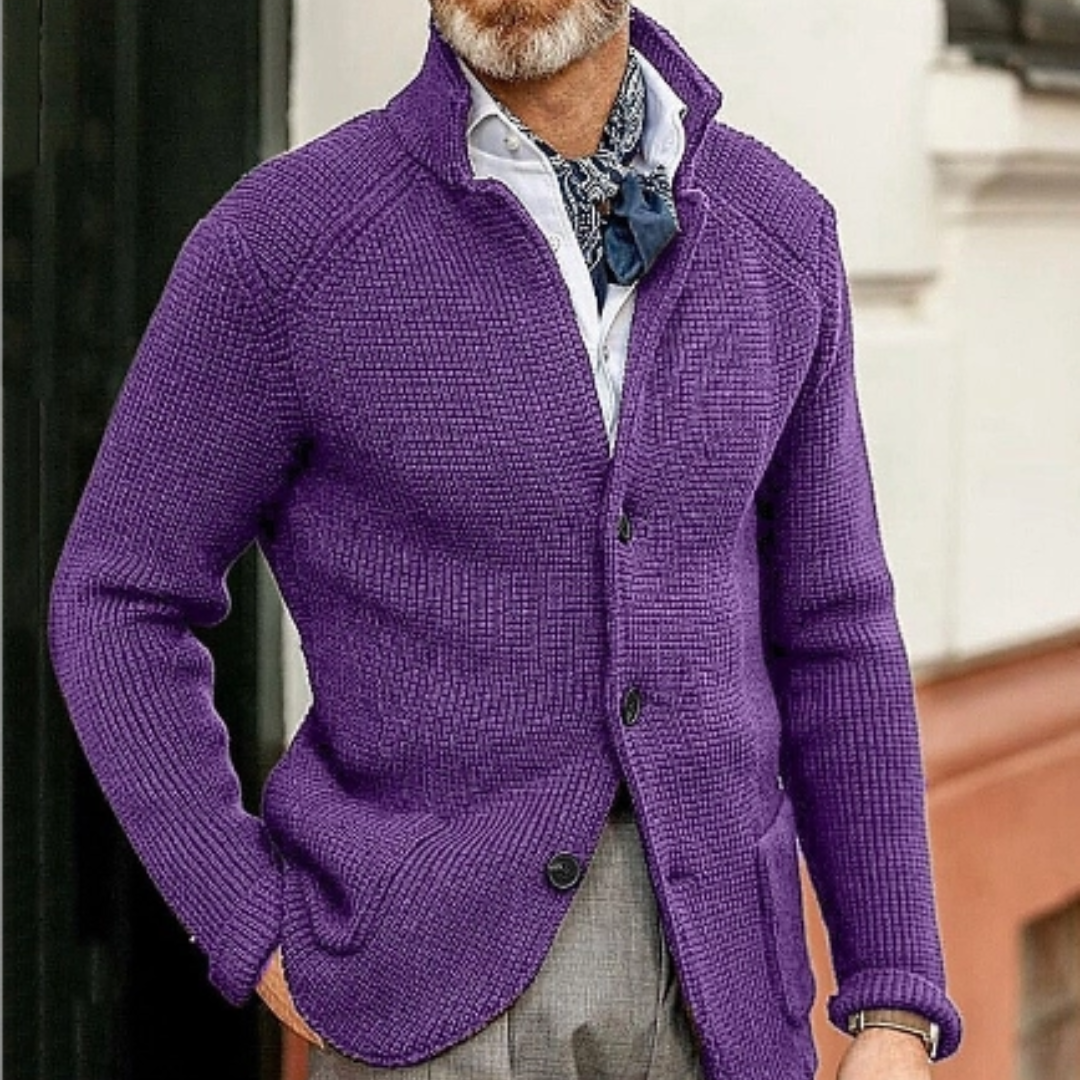 Cardigan uomo – Maglione caldo in maglia per inverno