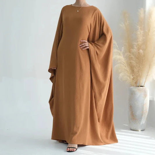 Abaya elegante donna – Abaya lunga in chiffon per occasioni speciali