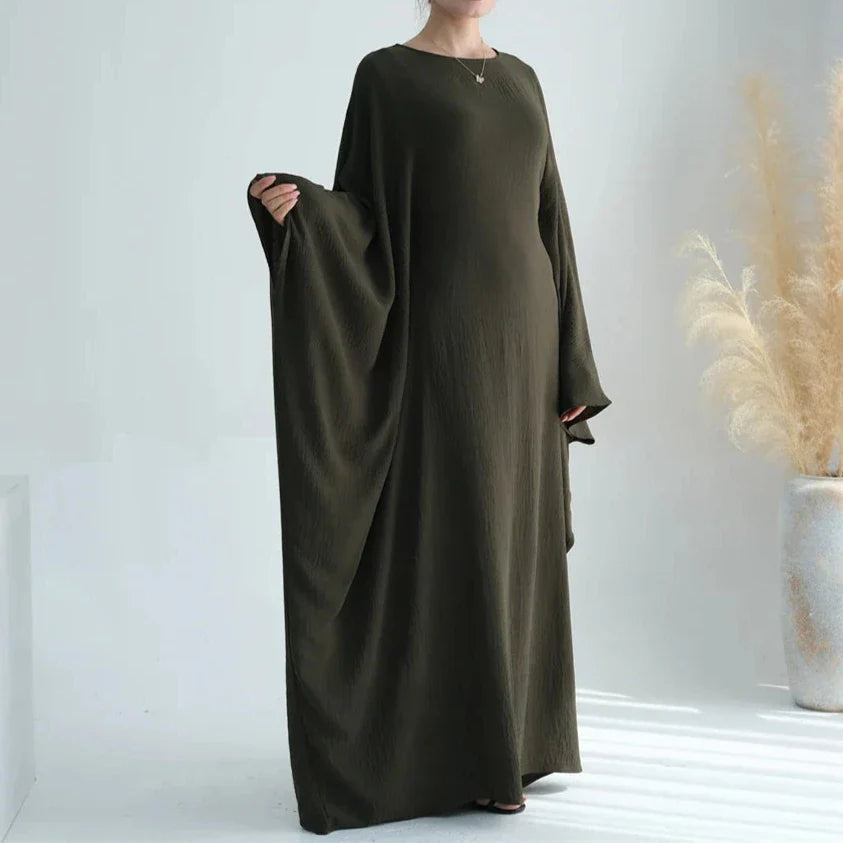 Abaya elegante donna – Abaya lunga in chiffon per occasioni speciali