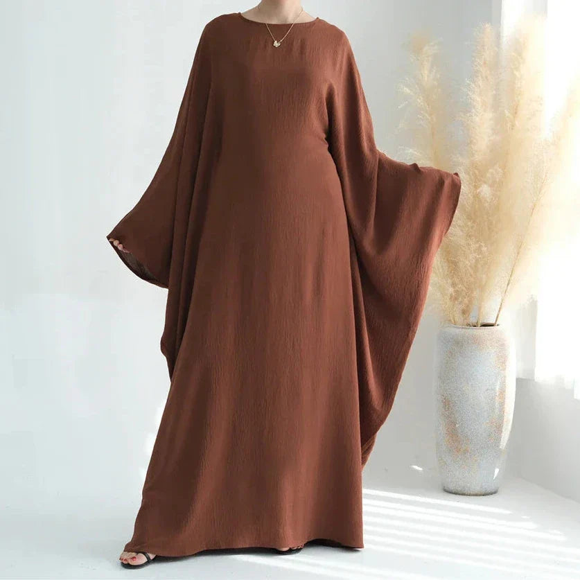 Abaya elegante donna – Abaya lunga in chiffon per occasioni speciali